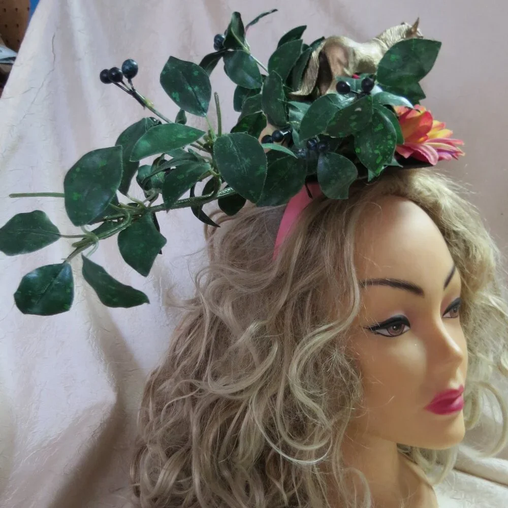 Wild Fun Kentucky Derby Headband Hat, Horse, Floral,  Equine Hat - Picture 7 of 8